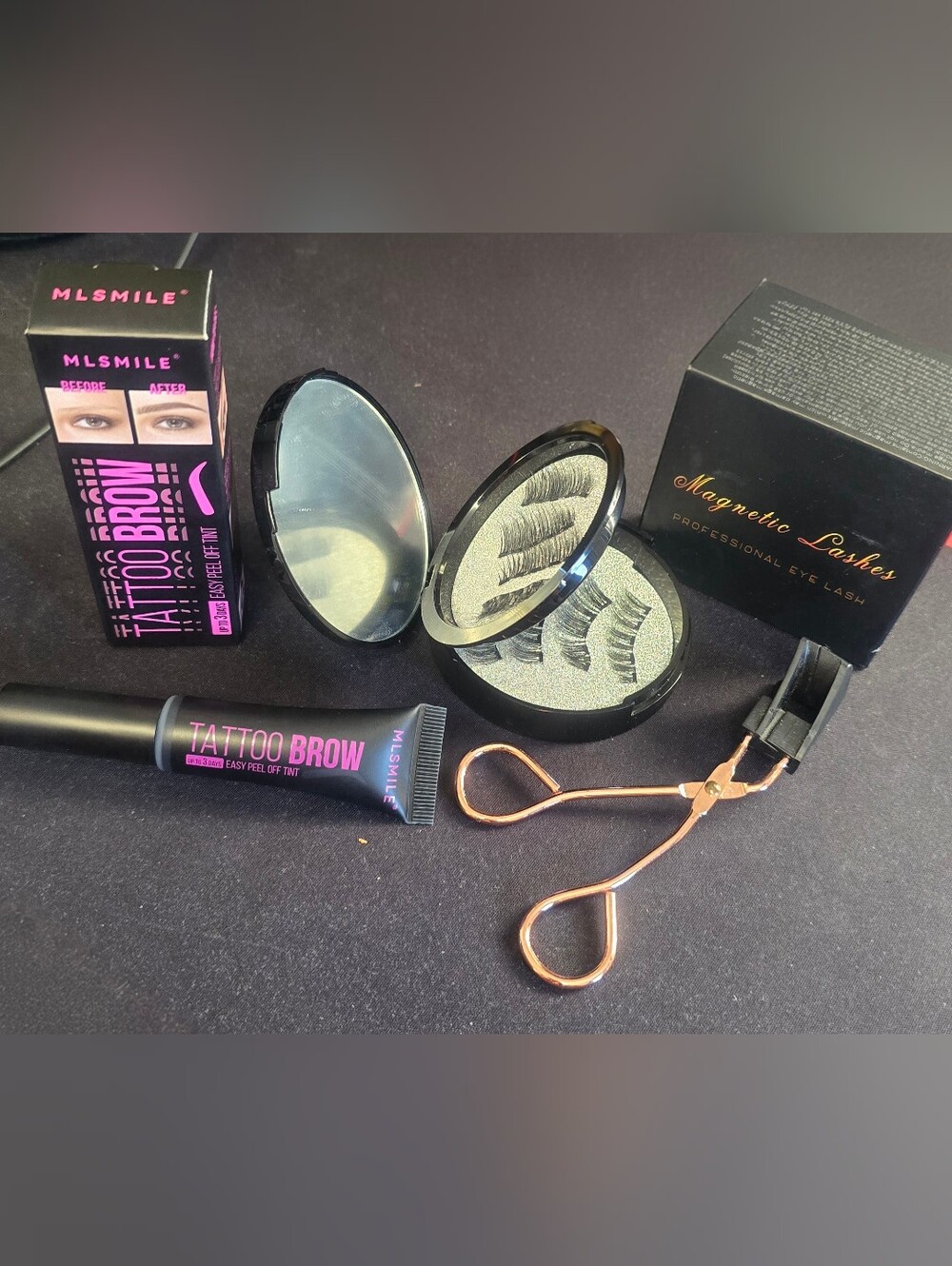 Magnetic Eyelashes & Brow Tint Beauty Set – New